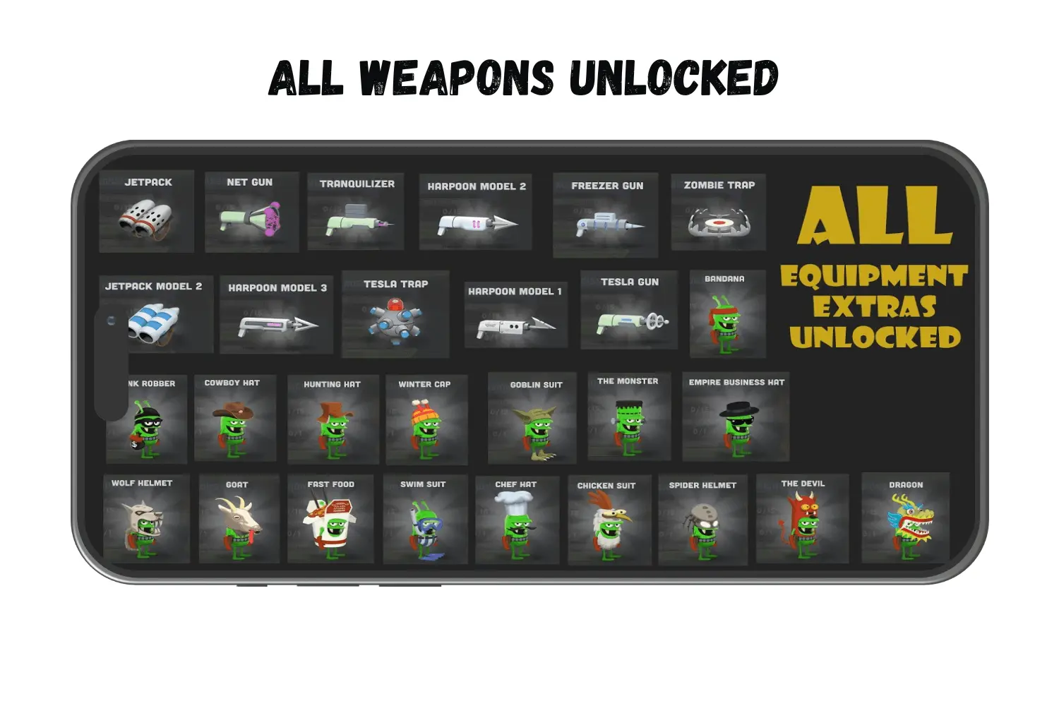 ALL WEAPONS UNLOCKED