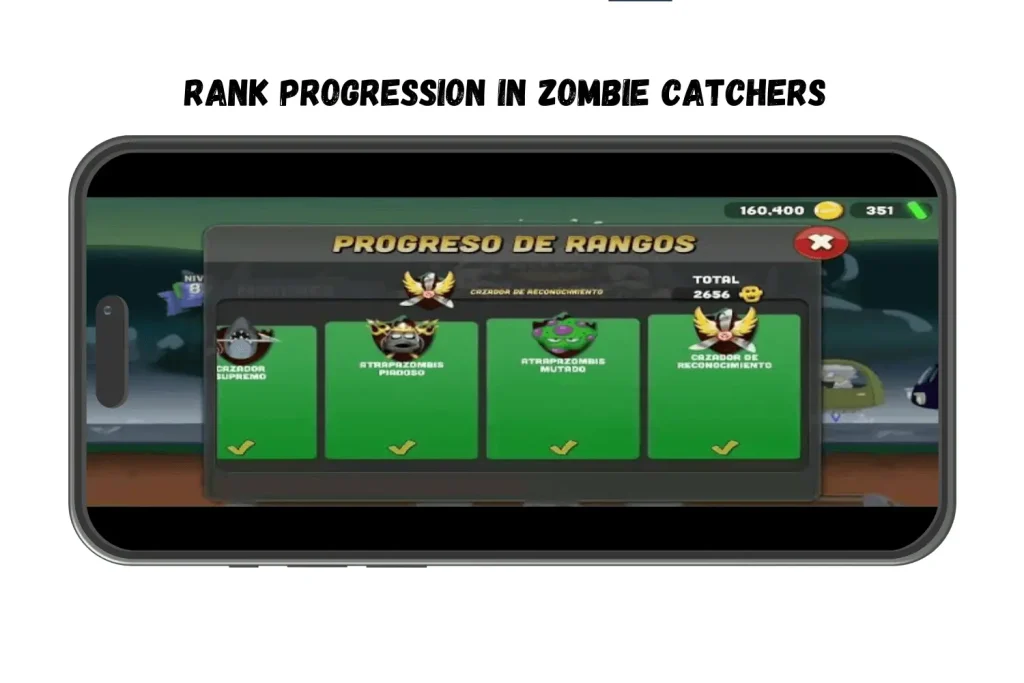 Rank Progression in Zombie Catchers