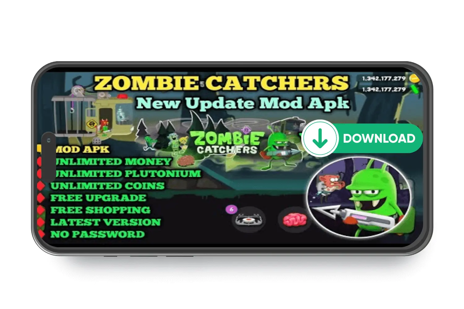 Zombie Catchers Mod APK Unlimited Coins and Plutoniums